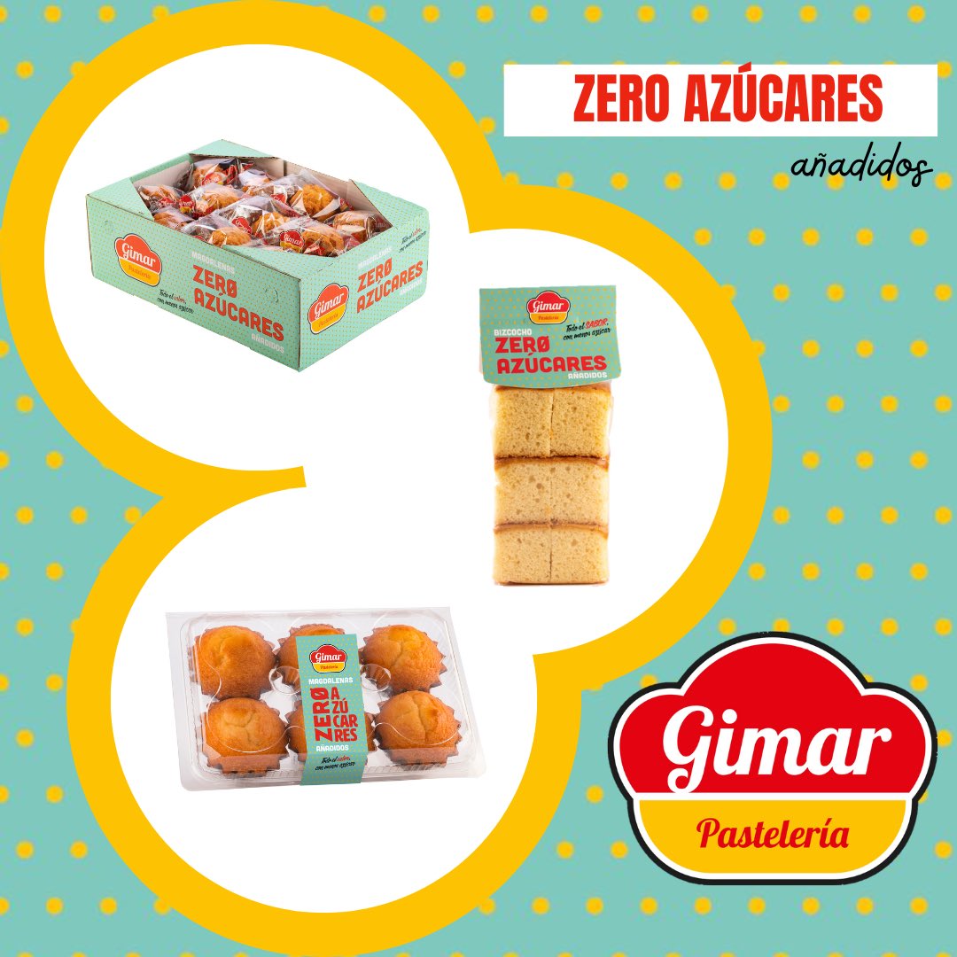 ¿Te apetece algo dulce? Desde Pastelería Gimar te proponemos la gama “Zero Azúcares”.

El sabor de siempre sin azúcares añadidos.

#VidaSaludable #FelizMiercoles