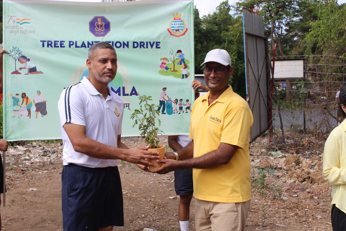 Greenyatra's tweet photo. On the eve of #EnvironmentDay2023, Green Yatra took a momentous step by organizing its first-ever Mangrove Plantation at #INSHamla. This marks the beginning of an exciting #BlueYatra, where we will work towards conserving our invaluable coastal & marine ecosystems.
With the unwavering support of our trusted partners at @IN_Hamla , we are planting over 8000 saplings, ensuring a future for these critical habitats. Special thanks to @EY_India and @EY_Foundation for their invaluable support in this noble cause.
Join us as we celebrate #WorldEnvironmentDay and reaffirm our commitment to safeguarding nature's gifts. Together, we can make a significant impact on #MangroveConservation and #MangroveRestoration, contributing to a greener and more sustainable planet.
#GreenYatra #MangrovePlantation #MangrovePlantationNGO #WED2023 #WorldEnvironmentDay #WorldEnvironmentDay2023 #INSHamla #EYFoundation #coastalconservation #marinehabitat