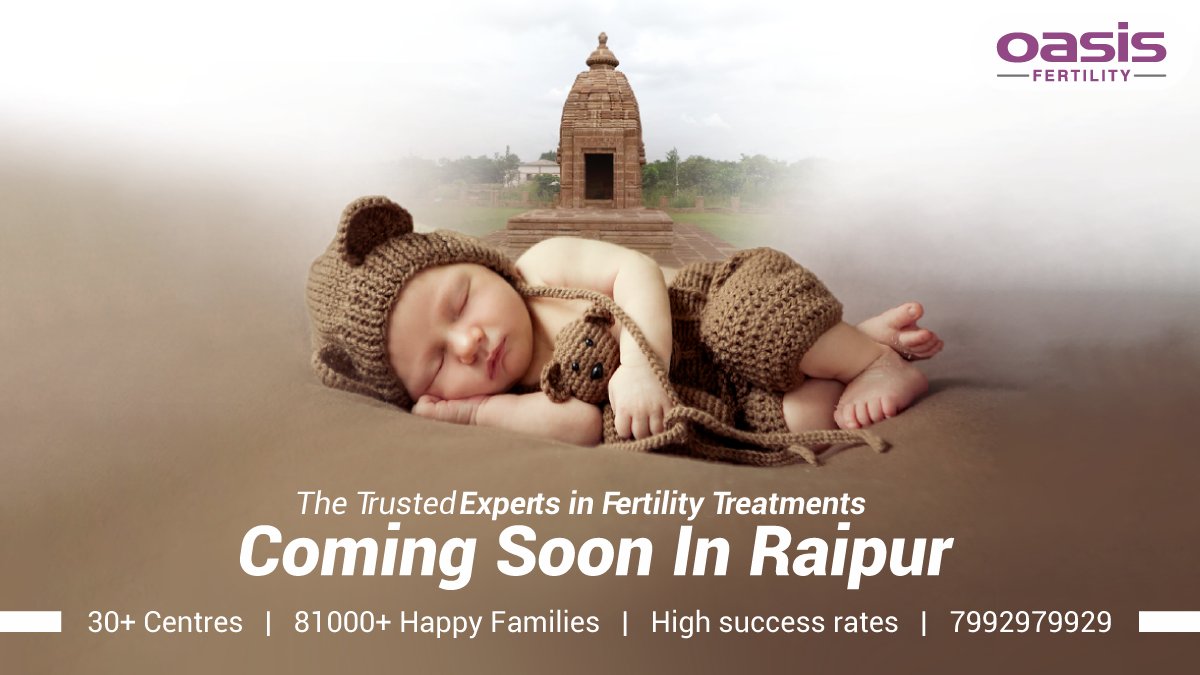 Raipur, Get ready!  We are happy to announce our center in chhattisgarh.

Discover personalized fertility solutions with India's finest experts at our Raipur clinic.  Start your parenthood journey with confidence. 

 #Raipur #Fertilitycentre #IVFtreatment #Oasisfertility