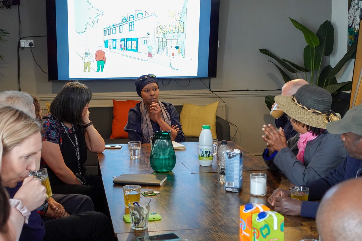 BlackSWNet's tweet photo. Today we are delighted to welcome artists Elias Sime &amp; Meskerem Assegued, as well as the @Arnolfinarts team to the Coach House for a further discussion around an upcoming exhibition as part of the #UnMuseum Programme! @JirdeSado @rob0mitch https://t.co/nD2WUgkUw1