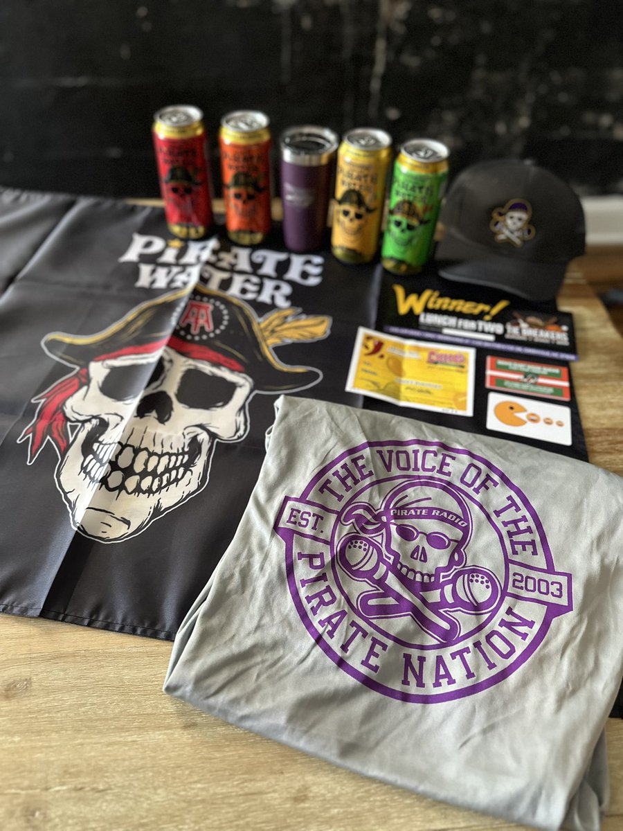 🚨WIN IT WEDNESDAY🚨
RT & FOLLOW @PR927FM for a chance to win this awesome Pirate Water 🏴‍☠️ Prize Package. 21 & older only
#Stations4Winners