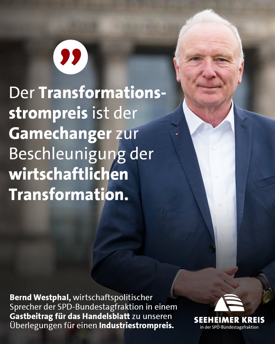 seeheimer's tweet photo. In einem Gastbeitrag für das @handelsblatt bekräftigt unser Mitglied @BerndWestphal4 einmal mehr, warum Deutschland einen #Industrie- beziehungsweise #Transformationsstrompreis dringend braucht. https://t.co/zyn62mekUq