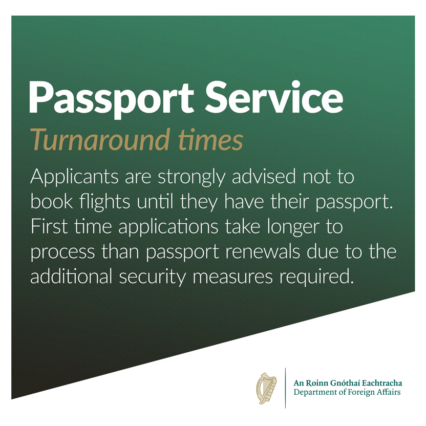 PassportIRL's tweet photo. Current turnaround times when applying online

🟢Simple renewals: 10 Working Days

🟢Complex renewals: 15 Working Days

🟢1st-time applicants: 20 Working Days

📨All passport applications By Post take 8 weeks https://t.co/fiK5VFZpjX

📅Track applications:
https://t.co/Hnd13IObj3