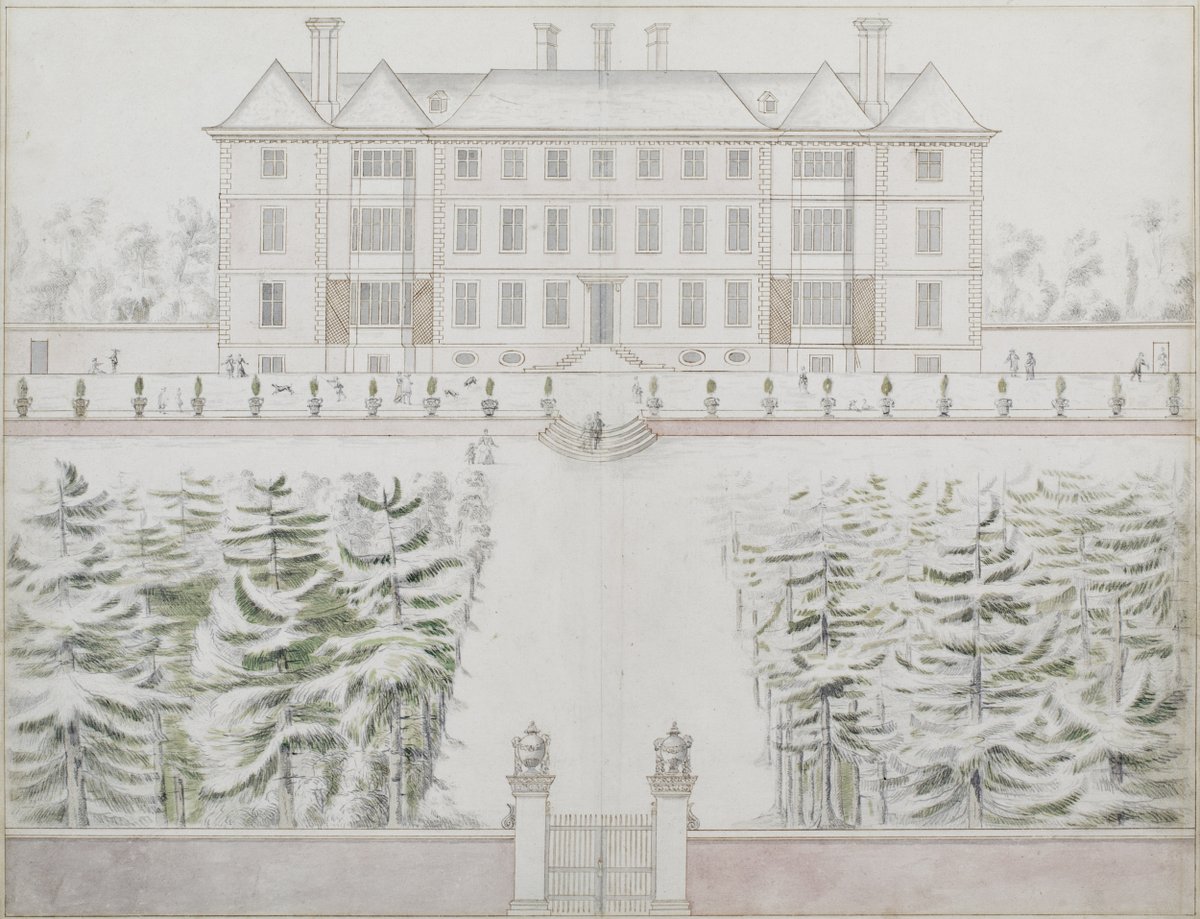 📆It's 75 years since Ham's transfer to the National Trust! Seen in this drawing dating around 1672-75, Ham was home to the Tollemaches - descendants of Elizabeth, Duchess of Lauderdale - for nearly 300 years. 📸NT/John Hammond #history #heritage #VisitRichmond @southeastNT