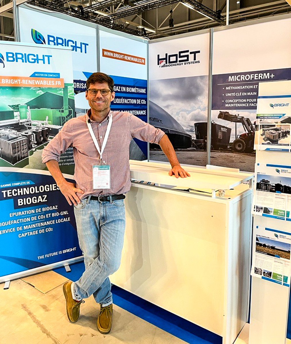 Meet the Bright team today and tomorrow at ExpoBiogaz in Strasbourg, France. Samuel is looking forward to welcoming you to stand 1D04 and telling you more about our modular, compact, and high-tech biogas upgrading solutions. 

#ExpoBiogaz #France #biogasupgrading #event