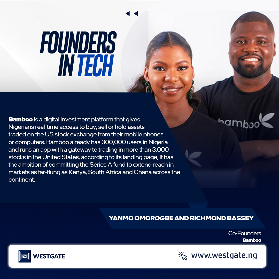 westgateng_'s tweet image. Yanmo Omorogbe and Richmond Bassey 💻🌏

Today&apos;s edition of #foundersintech features Yanmo Omorogbe and Richmond Bassey. The 29 and 30-year-old tech entrepreneur alongside her colleague Co-Founded the digital investment platform.

(1/3)