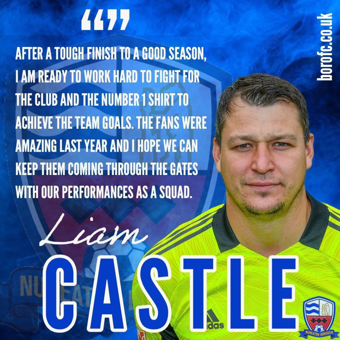 Castle resigns! 
Experienced keeper Liam Castle resigns for the 23/24 season! 

More info here pitchero.com/clubs/nuneaton…