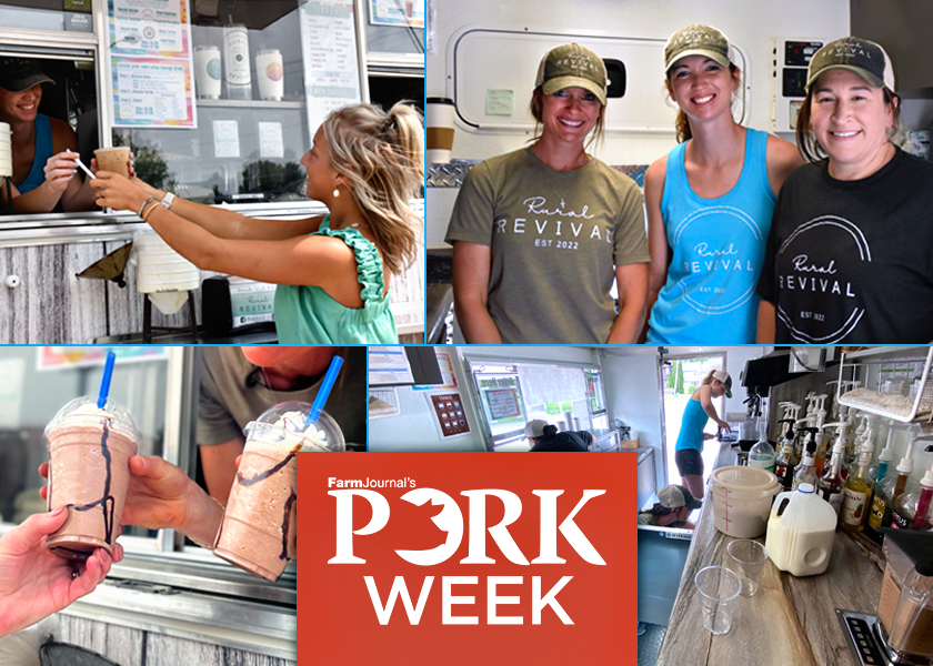 FJ_PORK's tweet photo. Naomi Gretter, Kari Berg and Sky Hahn share a lot in common: teaching, motherhood and pig farming. Here's why they quit their jobs and opened up a coffee truck. Also, be sure to check them out at World Pork Expo! #WPX23 #PORKWeek23
https://t.co/o9PUh4hpf8 https://t.co/WHPOUzVfYC