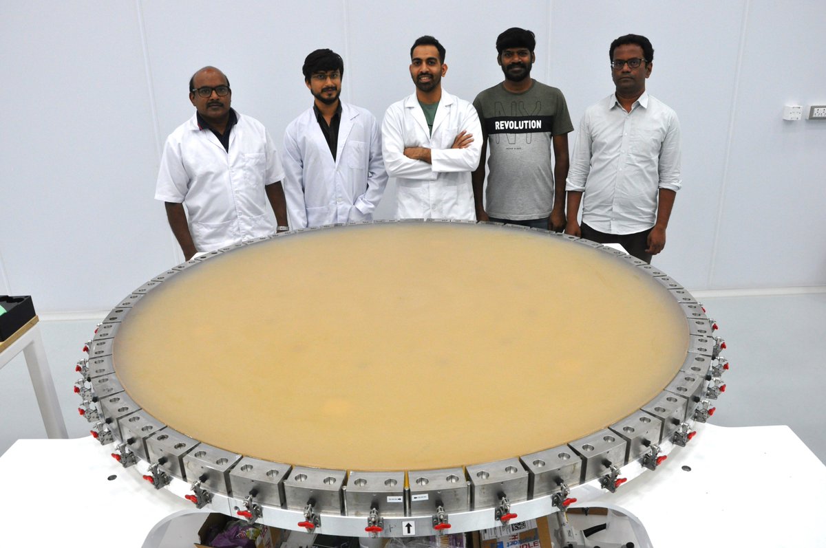 After the bonding is done the glass roundel is ready to get stressed!😨

Can you count how many bond pads are attached here?
<a href="/arb_epsilon/">Srishti</a> <a href="/crappyphysicist/">Vikranth</a>
<a href="/IIABengaluru/">IIAstrophysics</a> <a href="/ARIESNainital/">ARIES</a> <a href="/IUCAAstro/">Inter-University Centre for Astronomy&Astrophysics</a>
<a href="/fiddlingstars/">Annapurni Subramaniam</a> <a href="/ramya_sethuram/">Ramya Sethuram</a> <a href="/KarthicKumarM22/">Karthic Kumar M</a> <a href="/gcanupama/">Anupama G.C.</a>
<a href="/pgdeshmukhiia/">Prasanna Deshmukh</a> <a href="/NirujMohan/">Niruj Mohan</a>