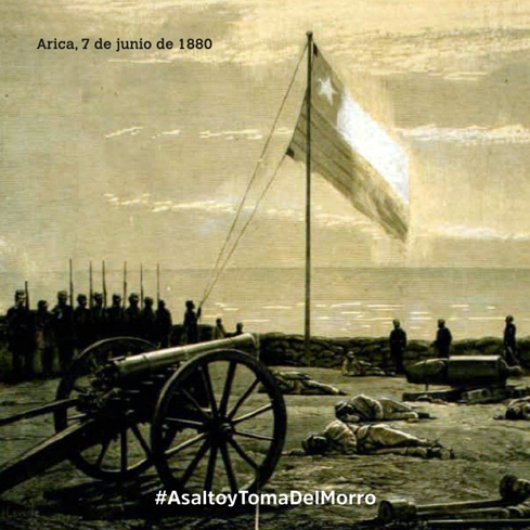 En sólo 55 minutos la Infantería chilena conquistó el Morro de Arica, fortaleza casi inexpugnable. La proeza de estos soldados demuestra la bravura, valentía y coraje de los infantes, por lo que el #EjércitodeChile dispuso esta fecha para conmemorar el “Día de la Infantería”