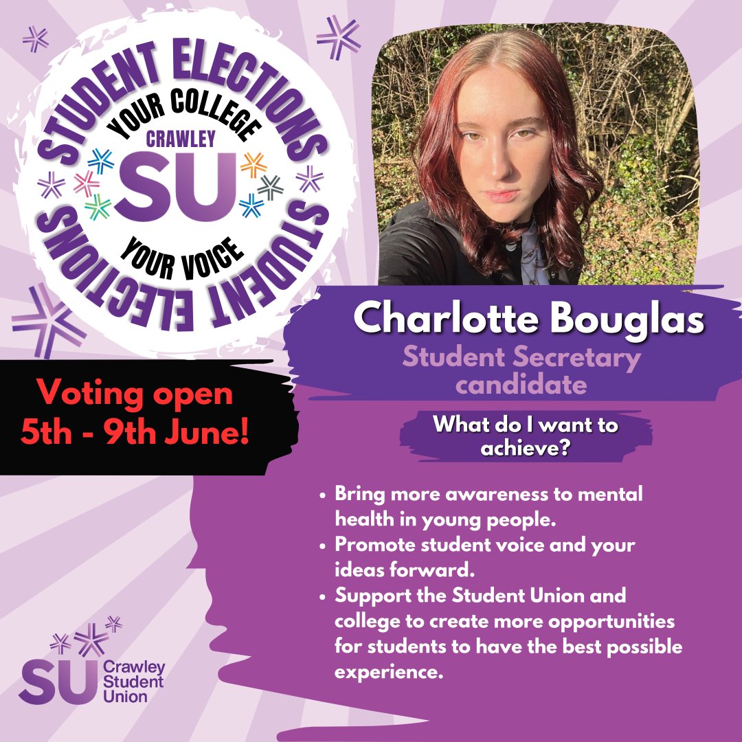 crawley_su's tweet photo. IT’S TIME TO VOTE!!  Here is what our Candidates would like to do if they win… https://t.co/937JaoOWDT