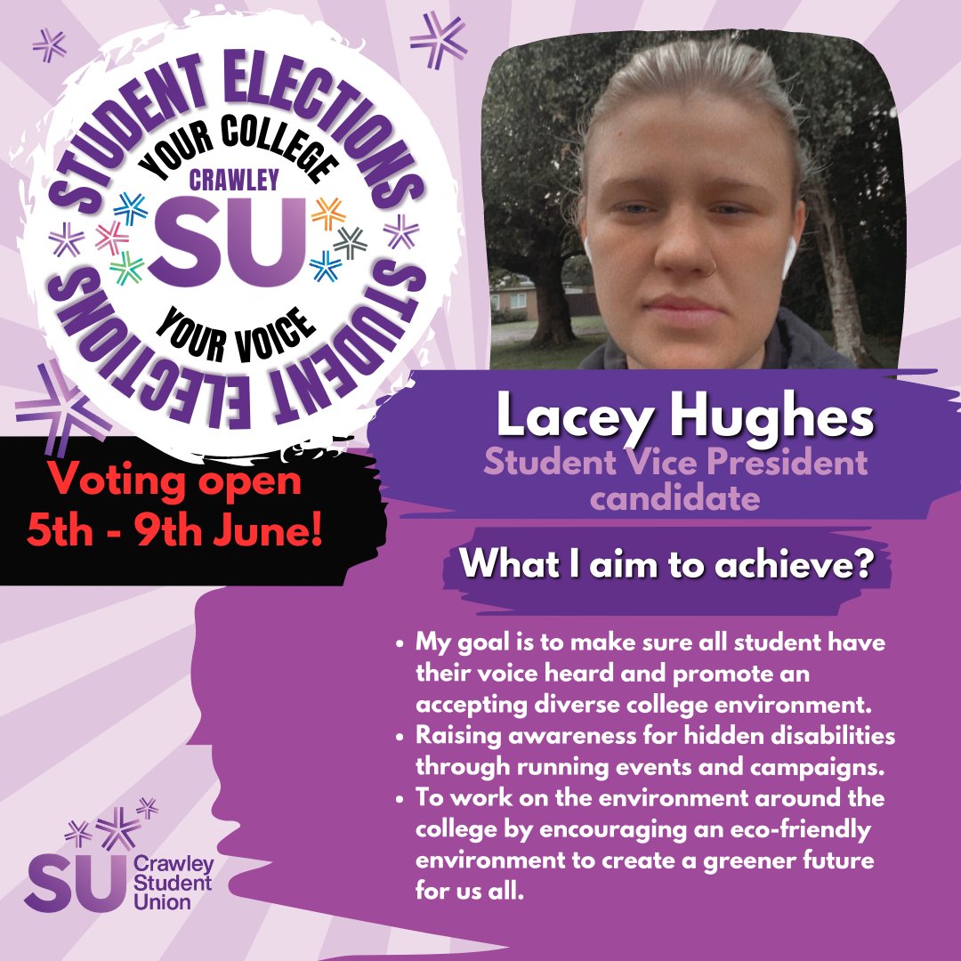 crawley_su's tweet photo. IT’S TIME TO VOTE!!  Here is what our Candidates would like to do if they win… https://t.co/937JaoOWDT