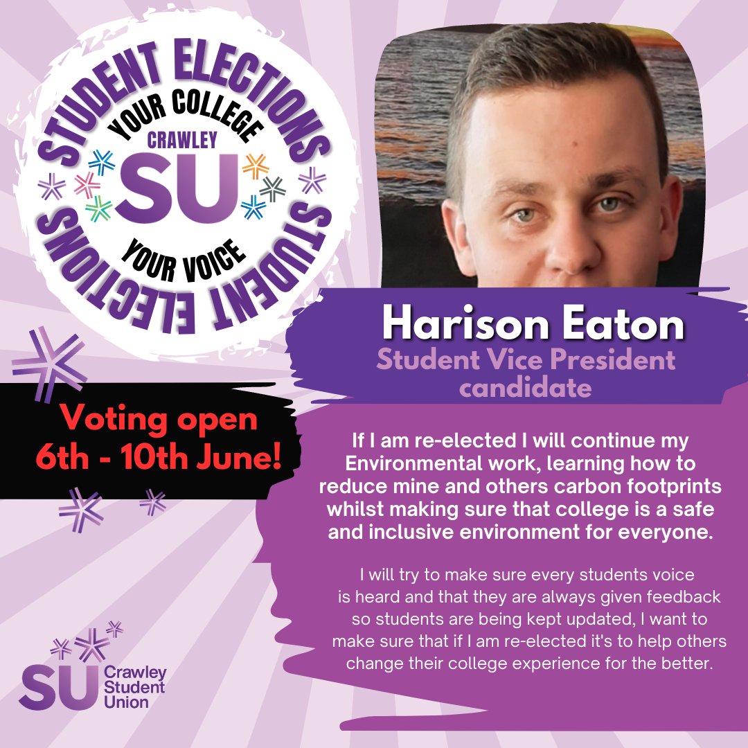 crawley_su's tweet photo. IT’S TIME TO VOTE!!  Here is what our Candidates would like to do if they win… https://t.co/0xcuxJLdeM