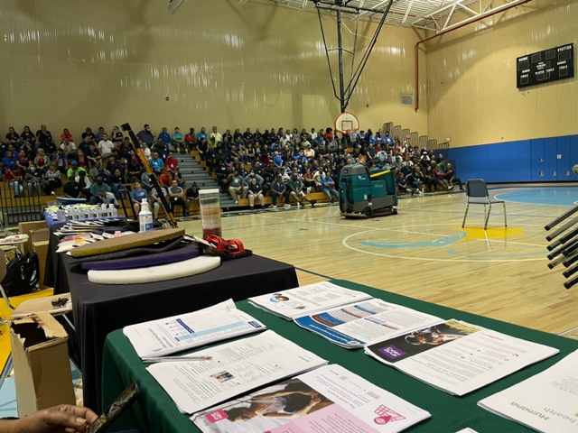 Last week we had the pleasure of presenting to our 1300 custodians!