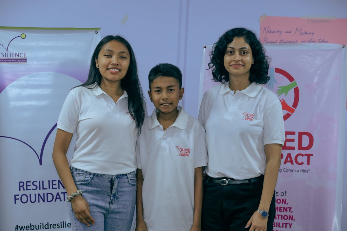 MaryadaNeupane's tweet photo. 3 day long Hamro Bahini Champion's Symposium gave many memorable events, connection with like minded people, friends , open safe platform to learn and grow together.

Excited to move into new phases of the project.
#symposium #teamwork #hamrobahini #webuildresillience 
#evolving https://t.co/AJqdM1dwQc