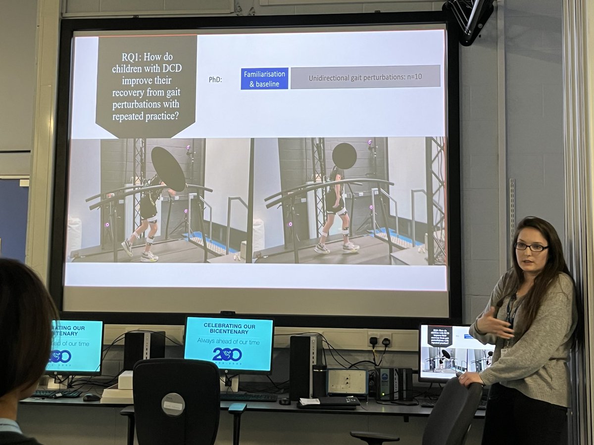 In todays #LJMUBiomech <a href="/LJMUSportSci/">LJMU Sport Science</a> sandbox, <a href="/HeloiseDebelle/">Heloise Debelle</a> presents our new project - funded by @Waterloo_TWF - exploring trip &amp; slip recovery training to reduce falls in children with #DCD

Excited to see how this study progresses!