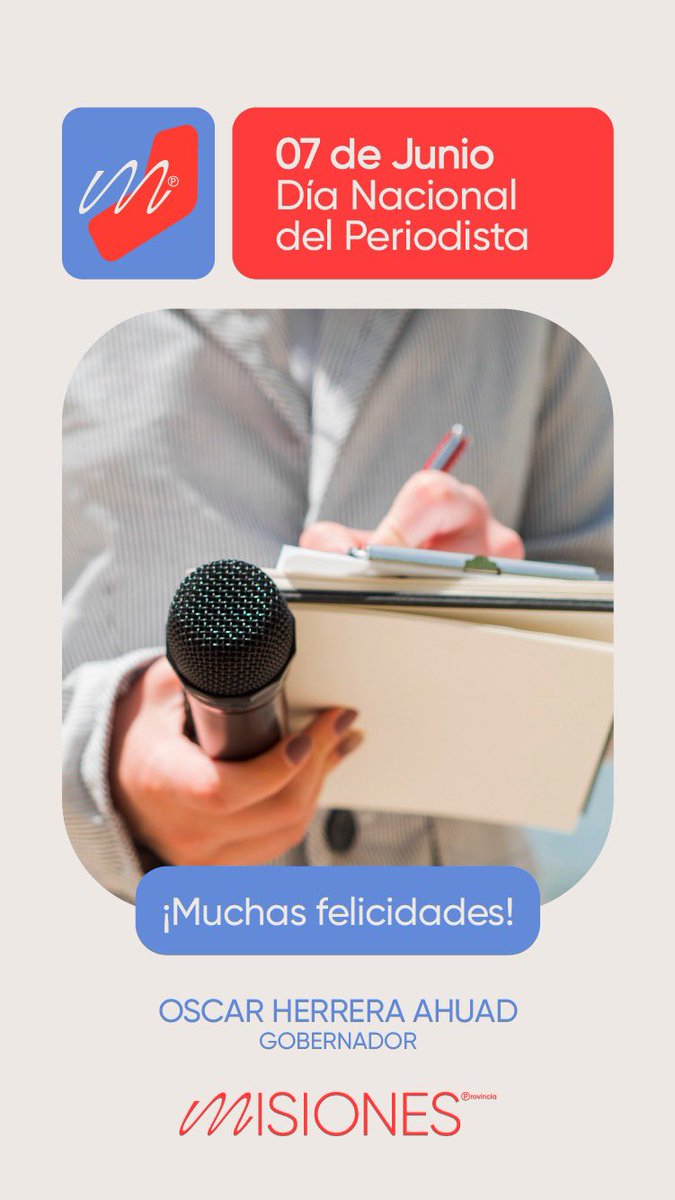 Mi reconocimiento y respeto en este día a todos los periodistas de mi provincia y a los que abrazan la profesión y la enaltecen día a dia.