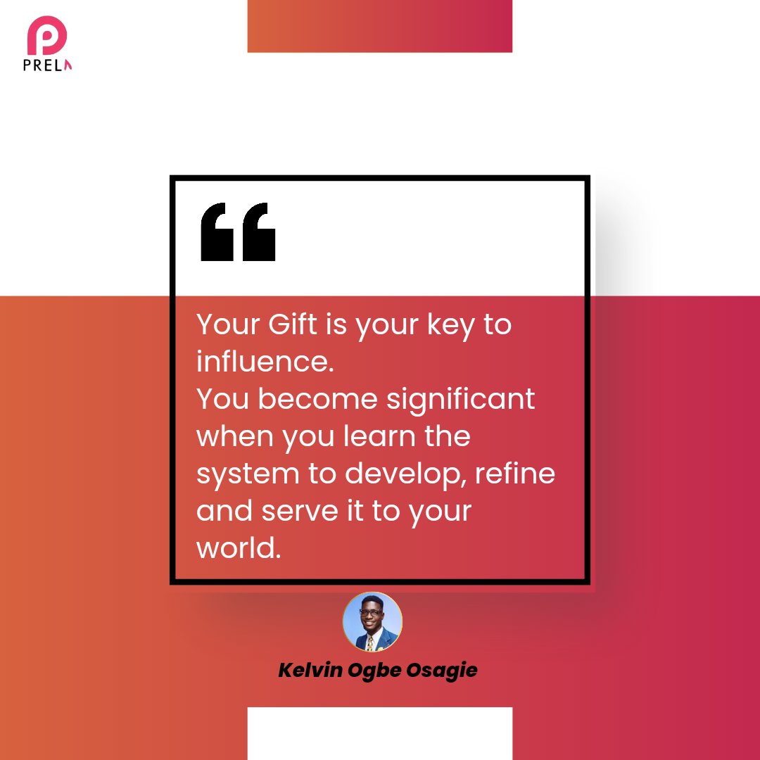 It's not enough to know you have a gift, it is only your ability to develop a system that ensure you grow that gift that will make you significant.

#purpose #purposefullife #purposeinlife #purposebuilt #TuckerCarlson #BreakingNews #kaduna #Davidhundeyin