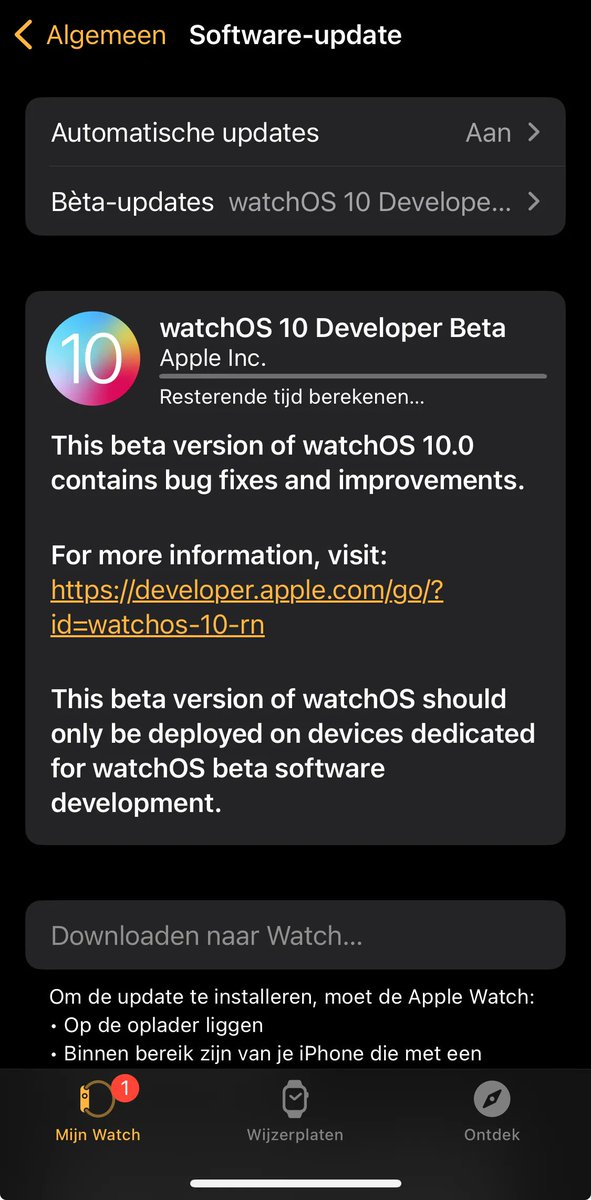 Good morning, watchOS 10 beta 1!