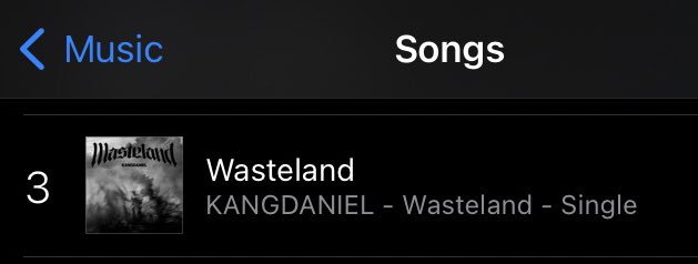 ITUNES PH 🇵🇭(Songs) 

3️⃣ Wasteland by @konnect_danielk 

YAY! We did it, PH Danity! 🥳 Let’s do our best to make it 1st! 🤩

#드디어_WASTELAND_등장  #KangDaniel_Wasteland #강다니엘 #KANGDANIEL
