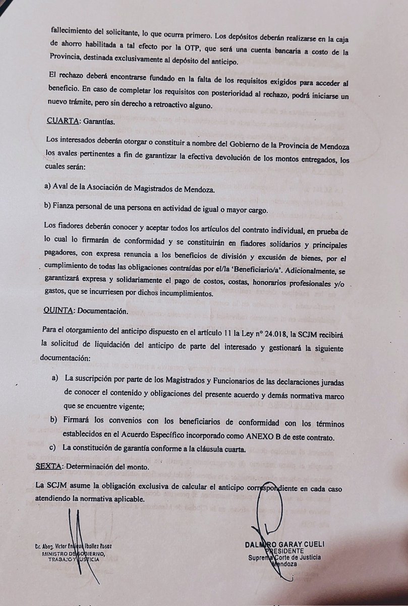He solicitado a los legisladores peronistas de Avanza Mendoza que citen a la Legislatura al ministro de Gobierno Ibánez y al presidente de la Corte Garay para que den explicaciones sobre el convenio para anticipar el pago de jubilaciones a jueces y otros funcionarios judiciales