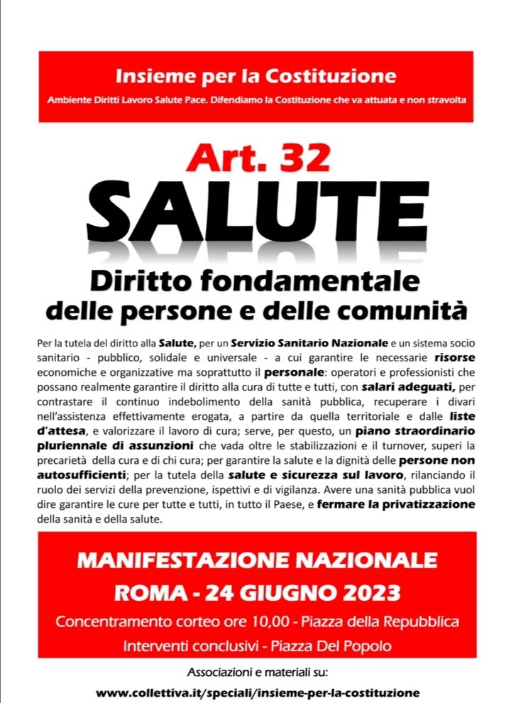 cgil_prato's tweet photo. #24giugno #manifestazione #nazionale #sanita #Roma https://t.co/qc14sF0s0i