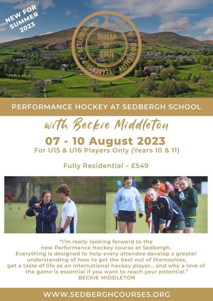 inkingfeeling's tweet photo. Another great summer in Sedbergh awaits with a few places left on the 🆕 Performance Camp &amp; the usual (sold out!) hockey courses to look forward to 😎

Sign up 🔗 https://t.co/3pVBbX47Lg https://t.co/HEQOwxVDur