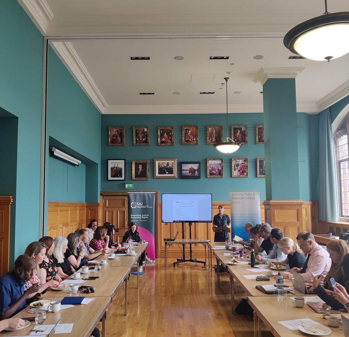 Today we're in Derry's Guildhall with <a href="/CAJNi/">CAJ</a> co-hosting a roundtable discussion on racial profiling in law enforcement.

Today is the first in a series of North-South seminars we will hold on policing and police reform to produce recommendations for both jurisdictions.