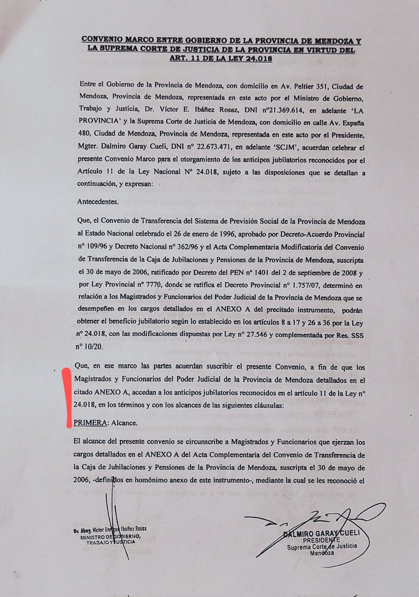 grcarmonac's tweet photo. He solicitado a los legisladores peronistas de Avanza Mendoza que citen a la Legislatura al ministro de Gobierno Ibánez y al presidente de la Corte Garay para que den explicaciones sobre el convenio para anticipar el pago de jubilaciones a jueces y otros funcionarios judiciales https://t.co/yeG34E8YwZ
