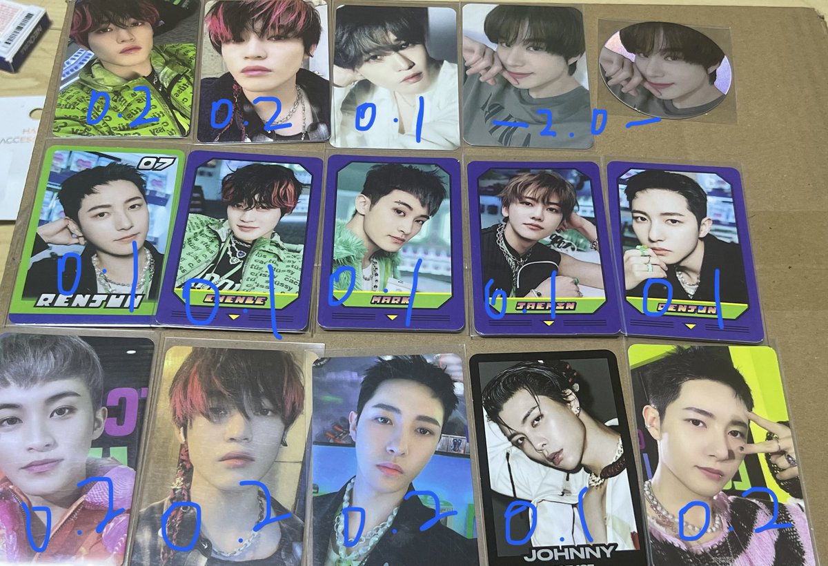 Sellsellwell's tweet photo. NCT Photocard sell⭕️
엔시티 포토카드 양도

도영 정우 유타 샤오쥔 태용 마크 런쥔 지성 정우 해찬 재민 제노 쟈니 천러 ncit smcu photocard sell taeyong haechan renjun jaemin xiaojun yuta johnny chenle 포토카드 양도 smtown 질주 윈윈 태일 cheap poca https://t.co/dG83iqASwm