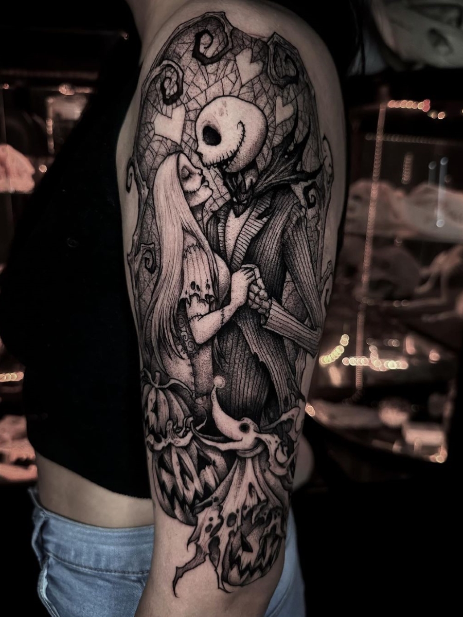 Ramón в X: „Trockz > The Nightmare Before Christmas #tattoo #ink #art https://t.co/eHarIdduEE“ / X