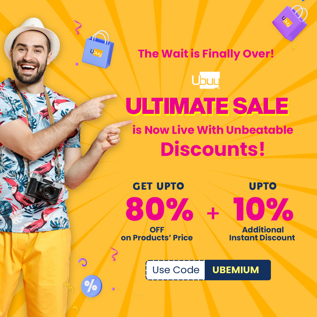 It's time to unleash your shopping spree at the Ubuy Ultimate Sale 🎉🛍 - LIVE NOW!

Grab Now 👉ubys.us/ubuy-ultimate-…

#UbuyUltimateSale #UltimateSale #ShopTillYouDrop #onlineshopping #premiumproducts #wedeliver #ubuy