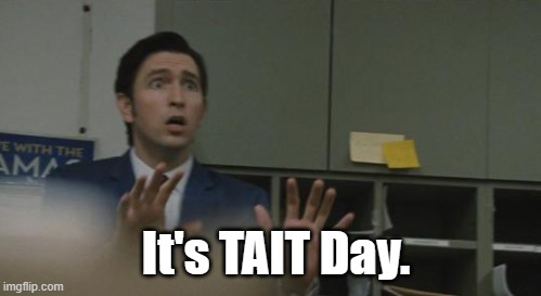 beedigitalmkt's tweet photo. YESSSSSS! That's right, Tom, it IS #TAITDay! 🗣️📢🎊
And we've got a question to ask:
Why aren’t YOU product-side-hustling your brand? 🤠
Check your inbox for the #TAITnewsletter before you answer... or join us now👇
https://t.co/IyQZo1QjKP
#edech #marketing #Successionfan https://t.co/IjWkGQADFG