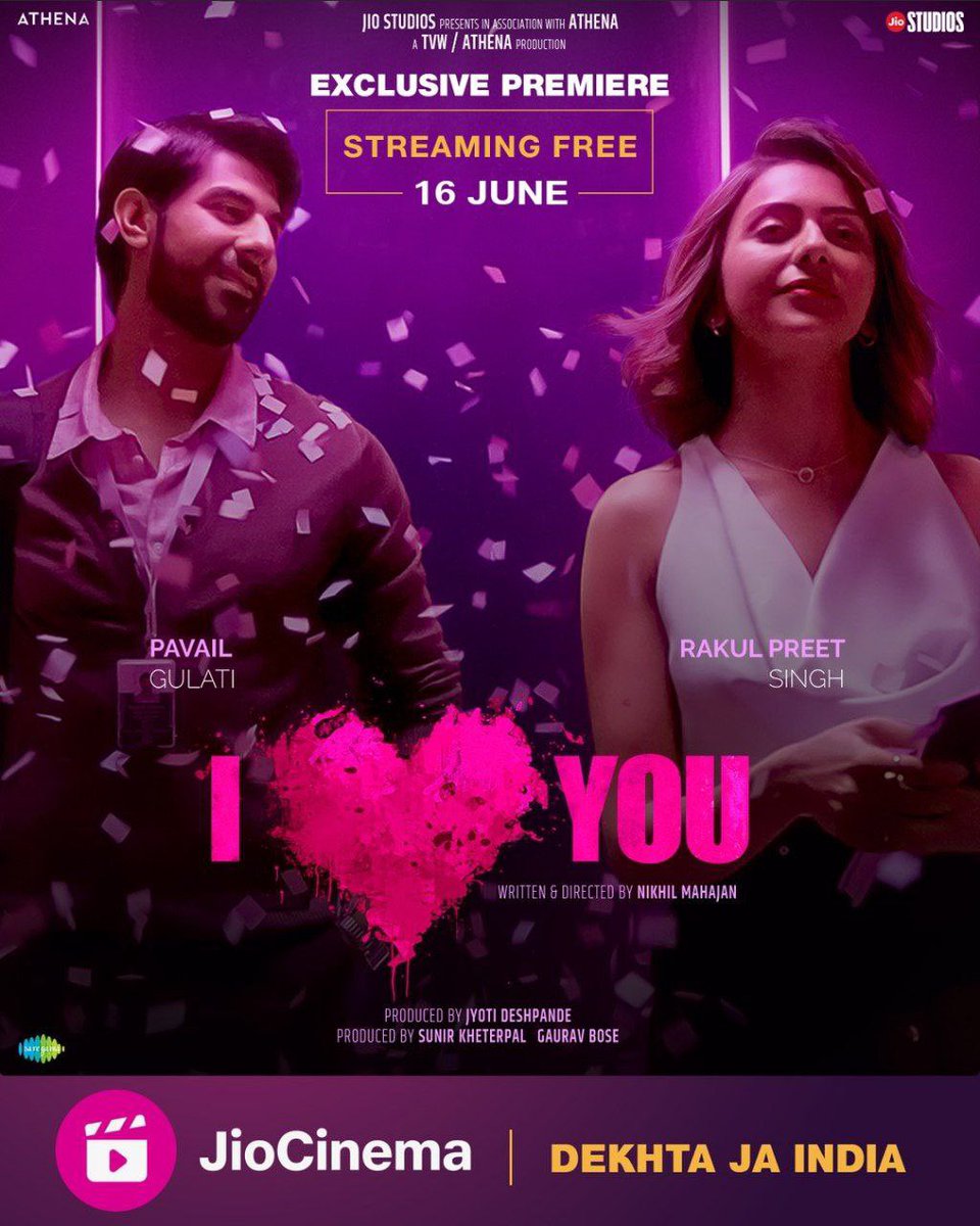 #StreamingUpdate🔔

#ILoveYou, Hindi film Will Premiere On June 16th On #JioCinema

#Cinemaaghar