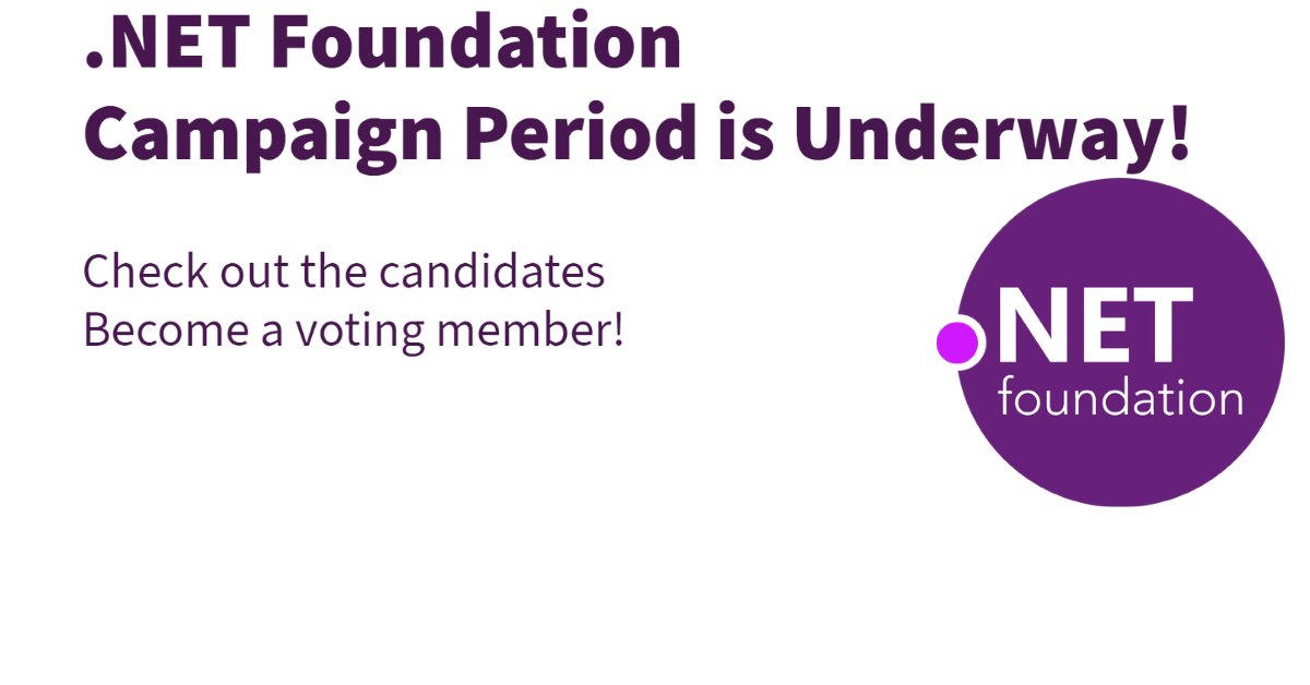 dotnetfdn's tweet photo. ☑️Check out the Candidates for the 2023 .NET Foundation Board

🤔https://t.co/8Qoe3WJNOs #dotnet https://t.co/9plfuBctvw