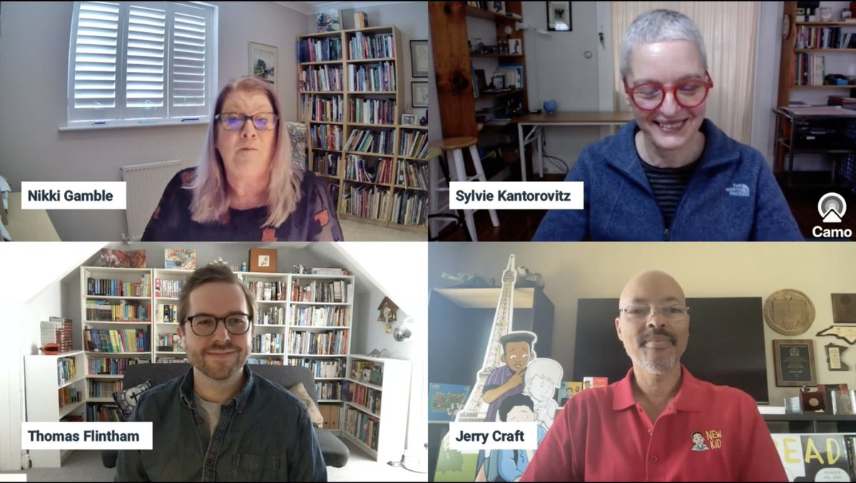 Recently had a lovely chat about graphic novels for The Book Channel with Nikki Gamble, alongside the awesome @SylvieKant and @JerryCraft Check it out here: youtu.be/fWoPJ8uqKTg