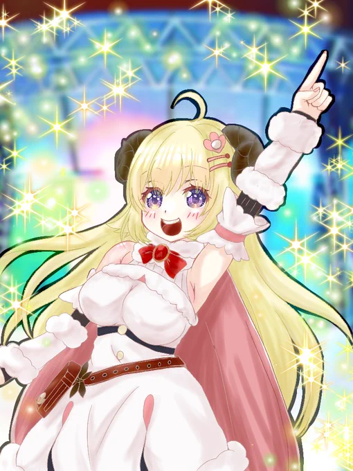 わためぇお誕生日おめでとうちょっと遅れちゃった感動のライブありがとうまさかのポルノグラフィティの楽曲で驚いた これからも頑張れ!!! #つのまきあーと #角巻わため生誕祭2023 #角巻わため