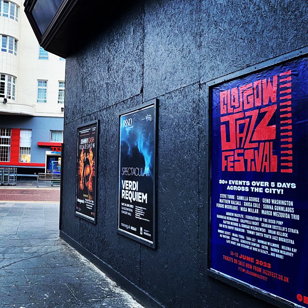 One week to go! 🎶 

#GlasgowJazzFestival kicks off this time next week and it's set to be a scorcher! ☀️ If you spot our posters around the city - tag us on socials and you might win a special jazz prize 🎷

Last remaining tickets at jazzfest.co.uk