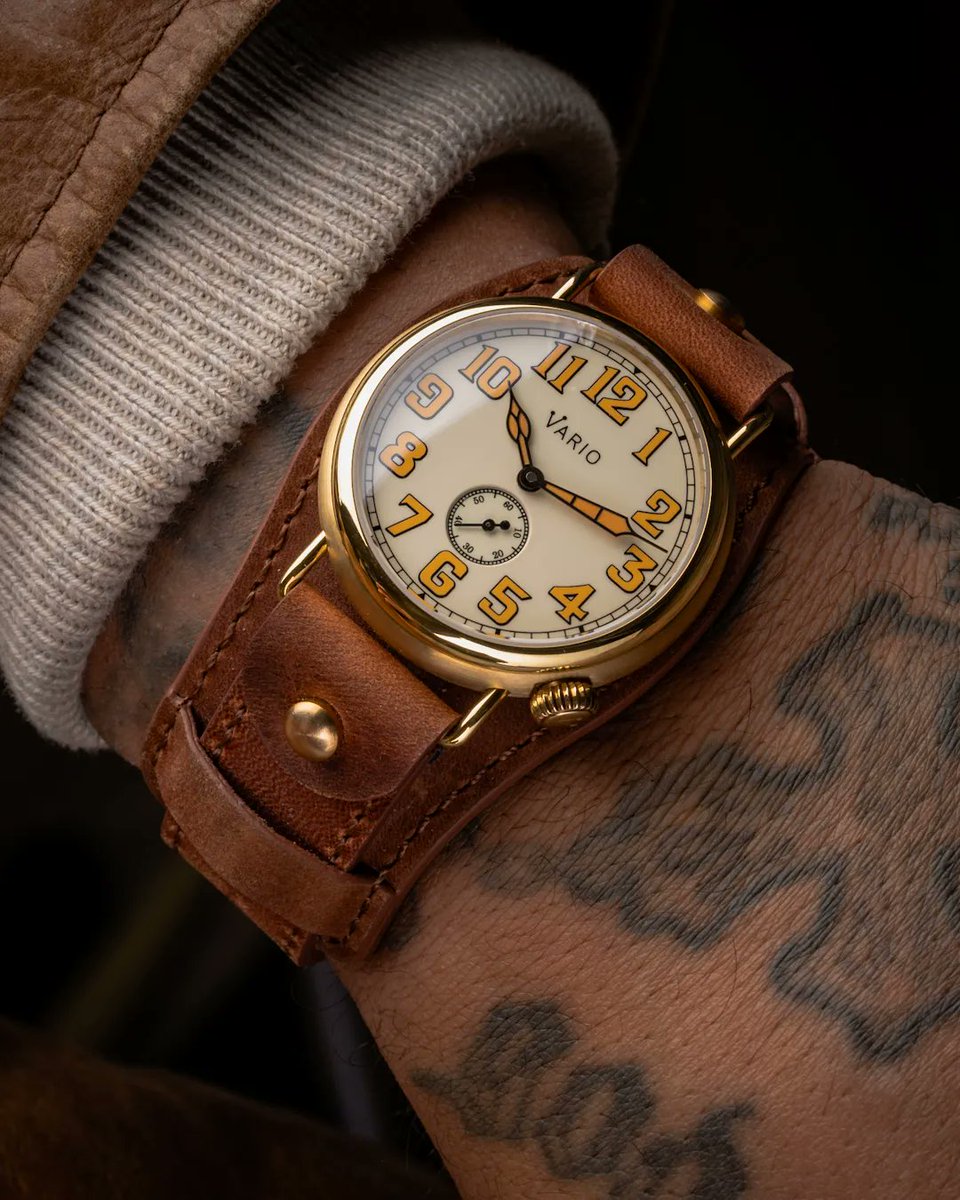 Our Brass Cream Trench, Cream Medic and 40mm sapphire caseback have been replenished. Photo by @practicalwatch