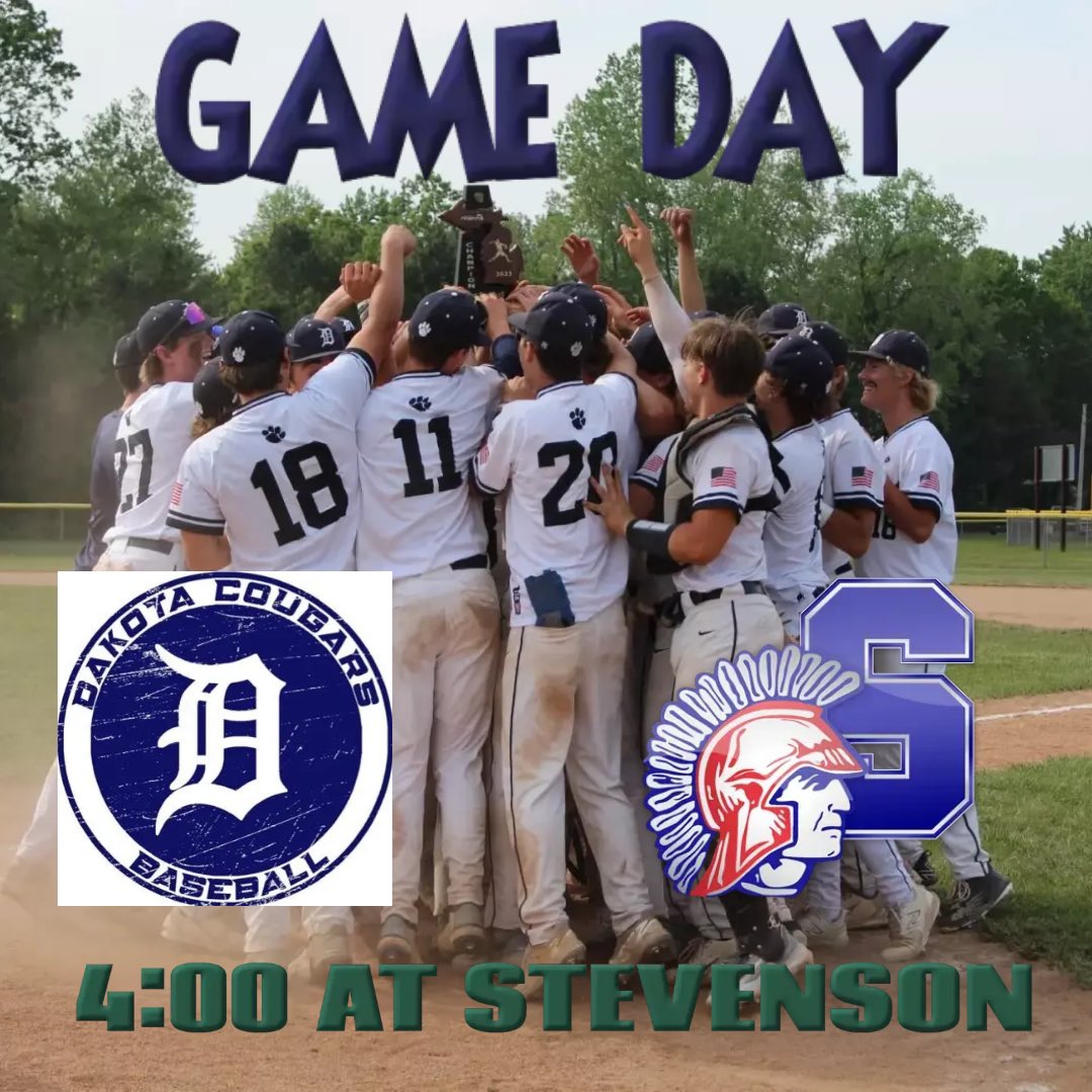 Come out and support our Cougars today. 4:00 first pitch at Stevenson. Tickets can be purchased below. 

gofan.co/app/events/995…