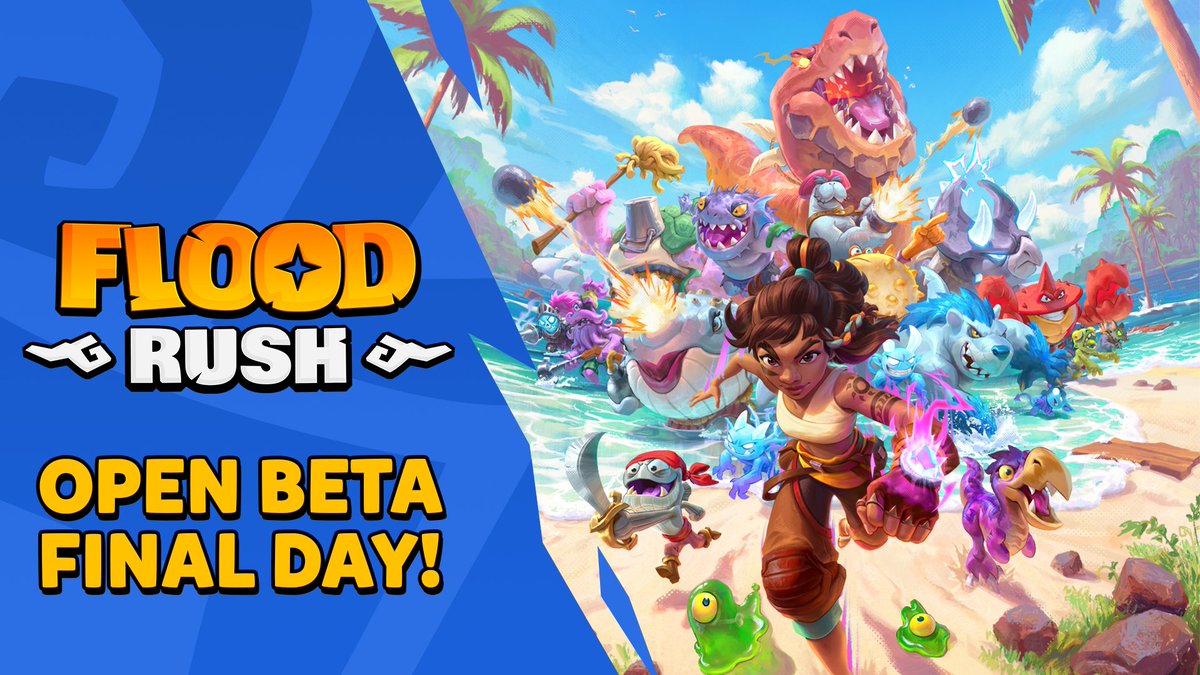 The #floodrush Open Beta is almost over 😢 
Access will be disabled tomorrow, June 8th!

🌐6:00 (UTC) 🇦🇺16:00 🇸🇬14:00 
🇳🇿18:00 🇬🇧7:00 🇺🇸2:00 (EDT)

One last trophy push? 🏆 📈