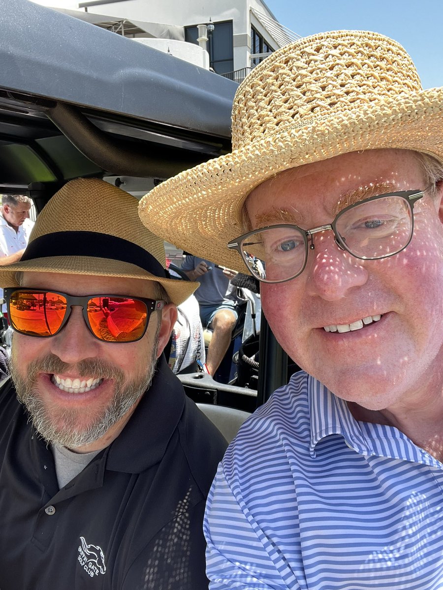 drjeffgoodloe's tweet photo. Apparently there was “big news” announced in the golf world yesterday. I had no idea there was so much interest in the friendly golf tourney at #EMeraldCoastConference
Great to spend an afternoon in the @Sandestin sun with @BlazerMD @EverydayMed Andrea Brault & Quin Binder. https://t.co/I8p02vVoW7