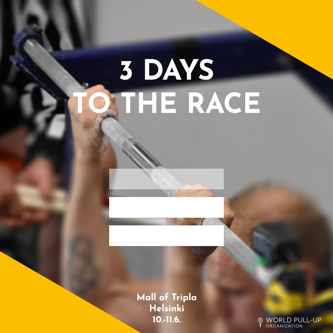 WorldPullUp's tweet photo. World Pull-Up Championships will be held at Mall of Tripla, Helsinki Finland. 

The competition takes place on the 4. floor, in the sports area.

#sports #crossfit #weightedpullup #pullup #leuanveto #worldchampionships #worldchampion https://t.co/HVNGVhM8pU