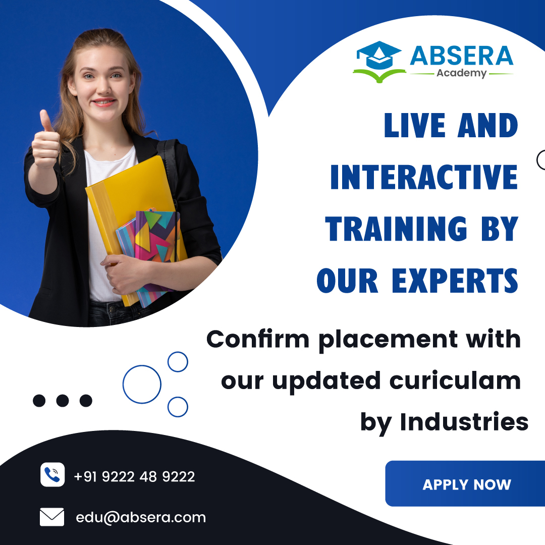 AbseraAcademy's tweet photo. If you're looking for live and interactive training
Abseraacademy offers the best training experience with industry experts.
https://t.co/191UR8hNFC
#LiveTraining #Onlinelearning #Learnonline
#Softwaretraininginstitudeinmadurai #Traininginstitude
#AbseraAcademy #Absera #Abs https://t.co/6zxwZ1vtOK