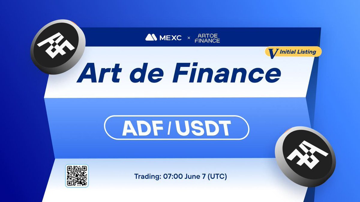 🎉Hasil Voting dan Susunan Listing Kickstarter - Art de Finance (ADF)

🔹Deposit: Dibuka
🔹Perdagangan ADF/USDT di Zona Inovasi: 07-06-2023 14:00 (WIB)
🔹Penarikan: 08-06-2023 14:00 (WIB)

🔗mexc.com/en-US/support/…