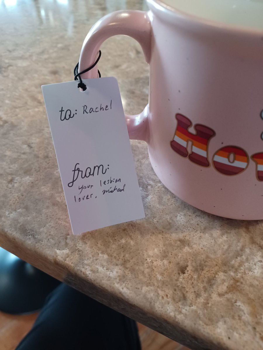 RachelH107's tweet photo. Thanks @michael_41mil for the best pride month gift ever and with the funniest gift tag to top it off! https://t.co/miXxeXM9tz