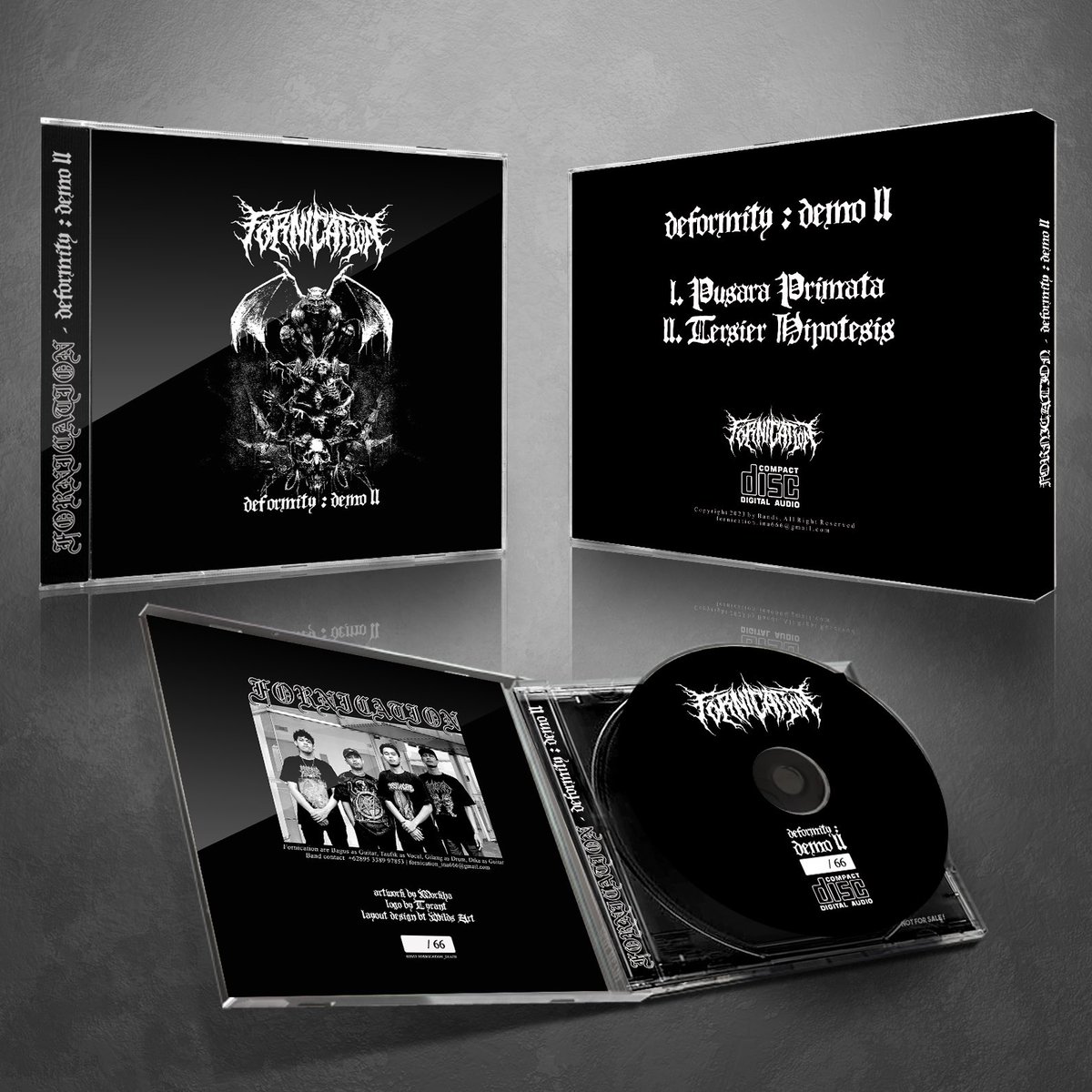 Deformity : Demo II

Contains 2 track with 8 minutes total duration!
Limited only 66 pcs

6/6/23

#demo2023 
#deathmetal
#blackmetal 
#fornication