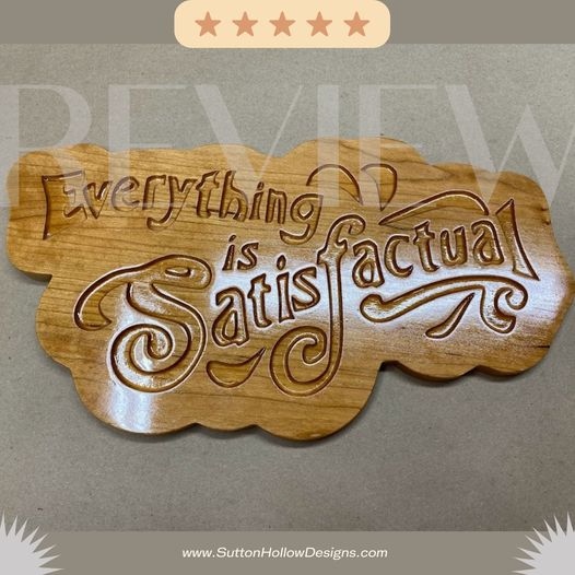 Thanks for the great review DoodleRooster ★★★★★! 
👉👉 suttonhollowdesigns.com/Store/Everythi…

#etsy #entryway #disneysigns #disneydecor #carvedwoodensign #carvedwoodsign #madeinveromt #vermontmade #customwoodsign #hardwoodsign #suttonholllow #suttonhollowdesigns