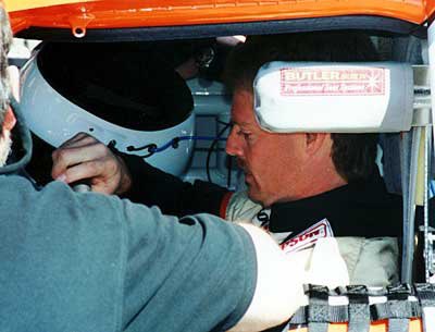 Tom Hubert sits in Tony Stewart’s No. 20  during a 1999 test at Sonoma. He was there coaching Tony, who was a Cup Series Rookie at the time.

Tony went on to win eight career road-course races, including three at Sonoma.