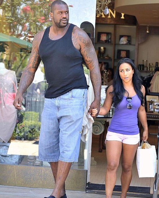George Duah on X: "The sight of Shaquille O'Neal and girlfriend Annie  Ilonzeh always scares me. https://t.co/3jLxgVzYrR" / X